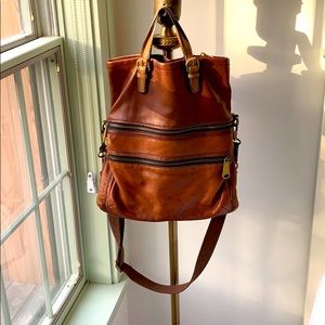 Fossil Leather Crossbody Bag